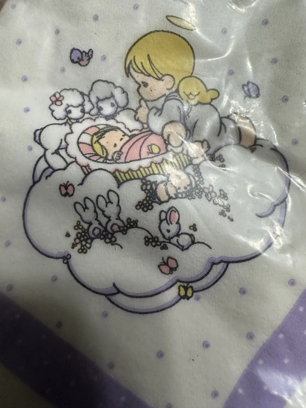 4 Packs * VTG 1994 Precious Moments BABY GIRL SHOWER party Cake Napkins Hallmark